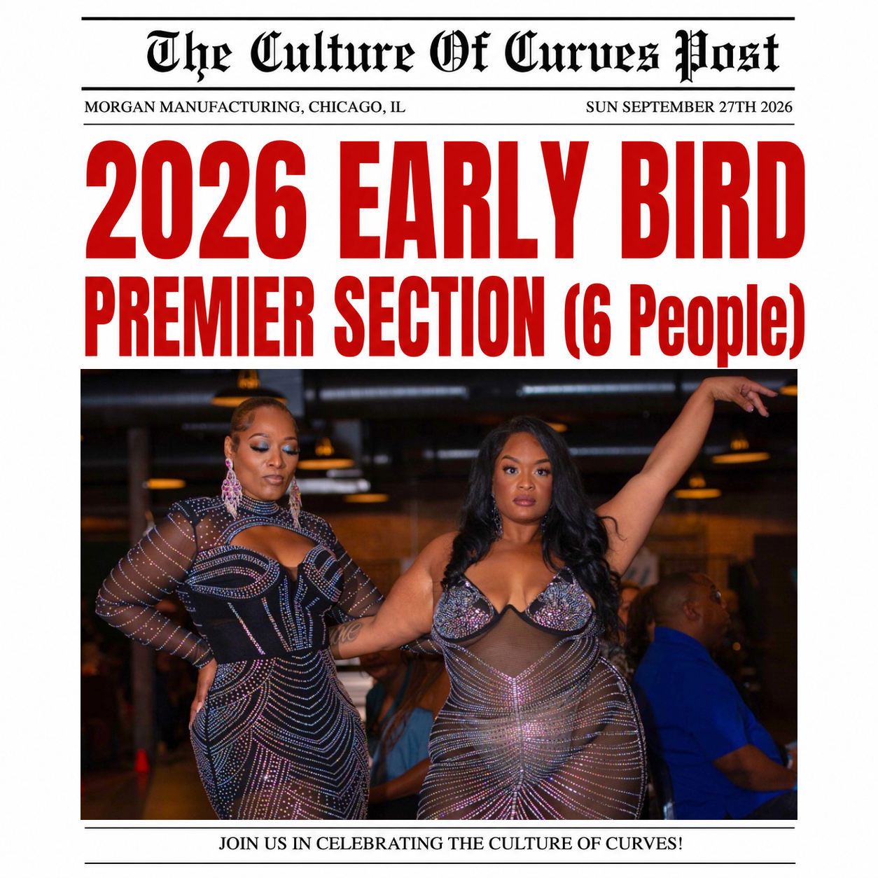 2026 Early Bird VIP Premier Section (6 People)