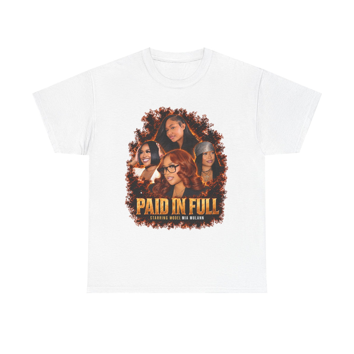 Model Mia Mulann Paid In Full Tee