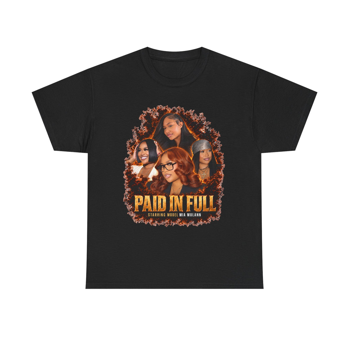 Model Mia Mulann Paid In Full Tee