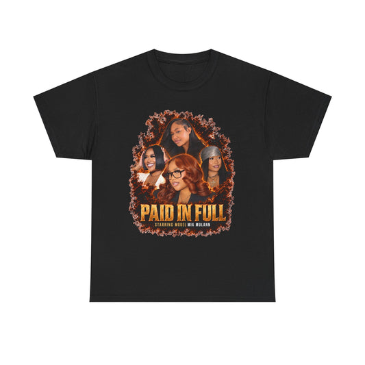 Model Mia Mulann Paid In Full Tee