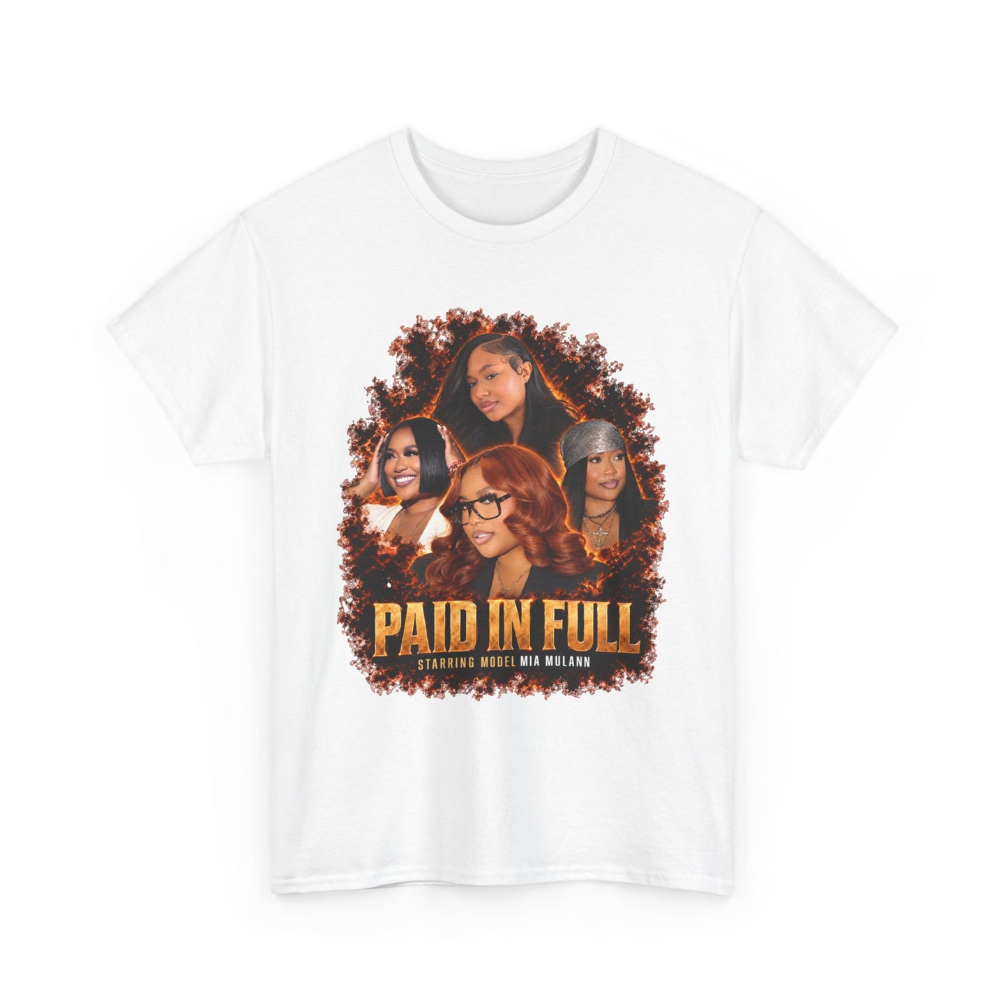 Model Mia Mulann Paid In Full Tee