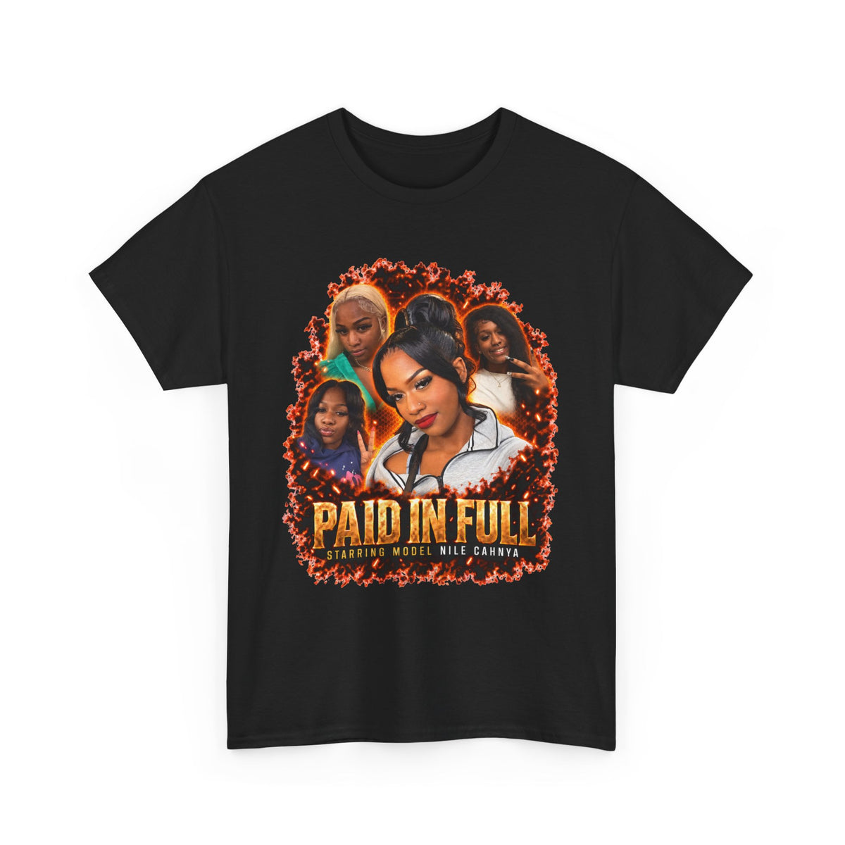 Model Nile Cahnya Paid In Full Tee