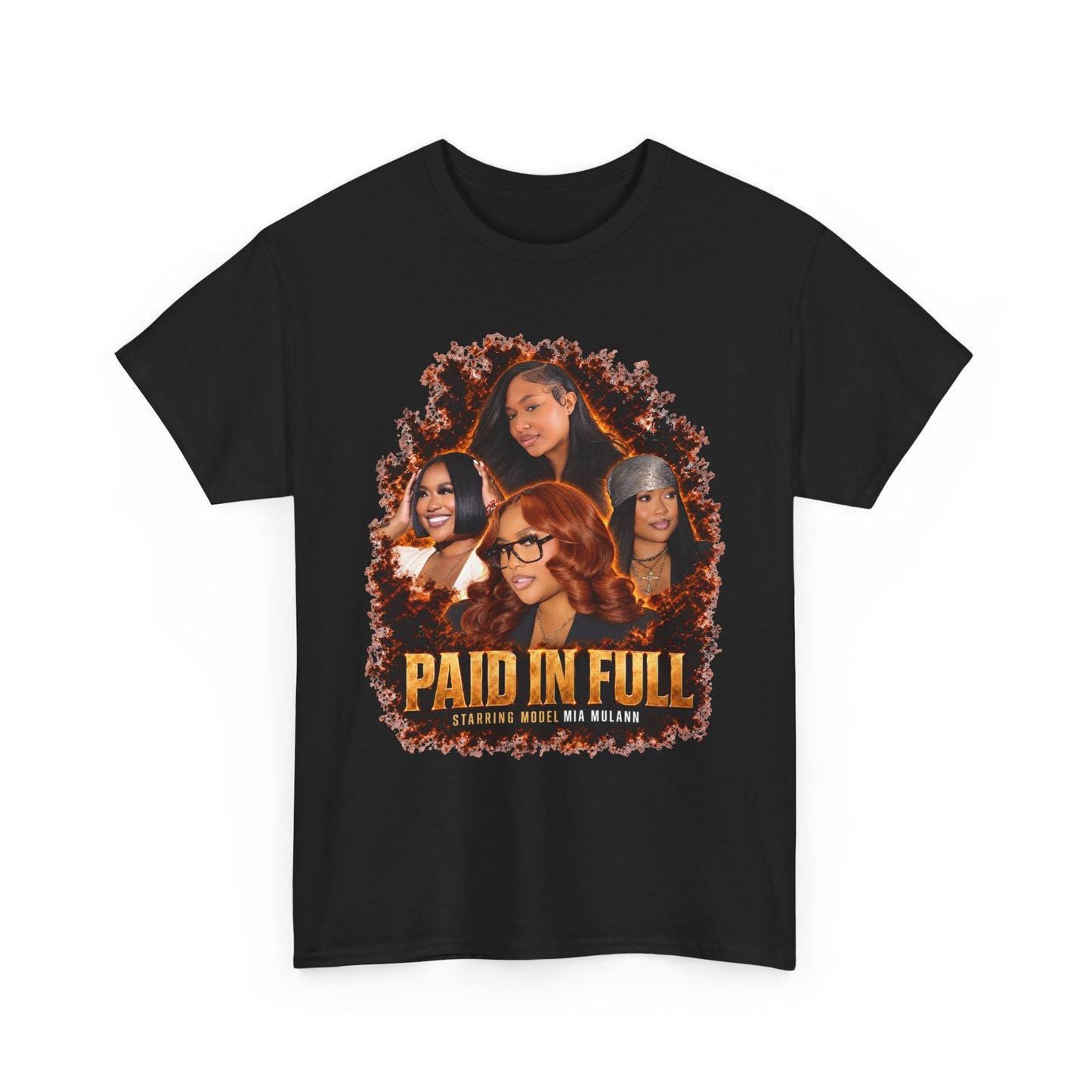 Model Mia Mulann Paid In Full Tee