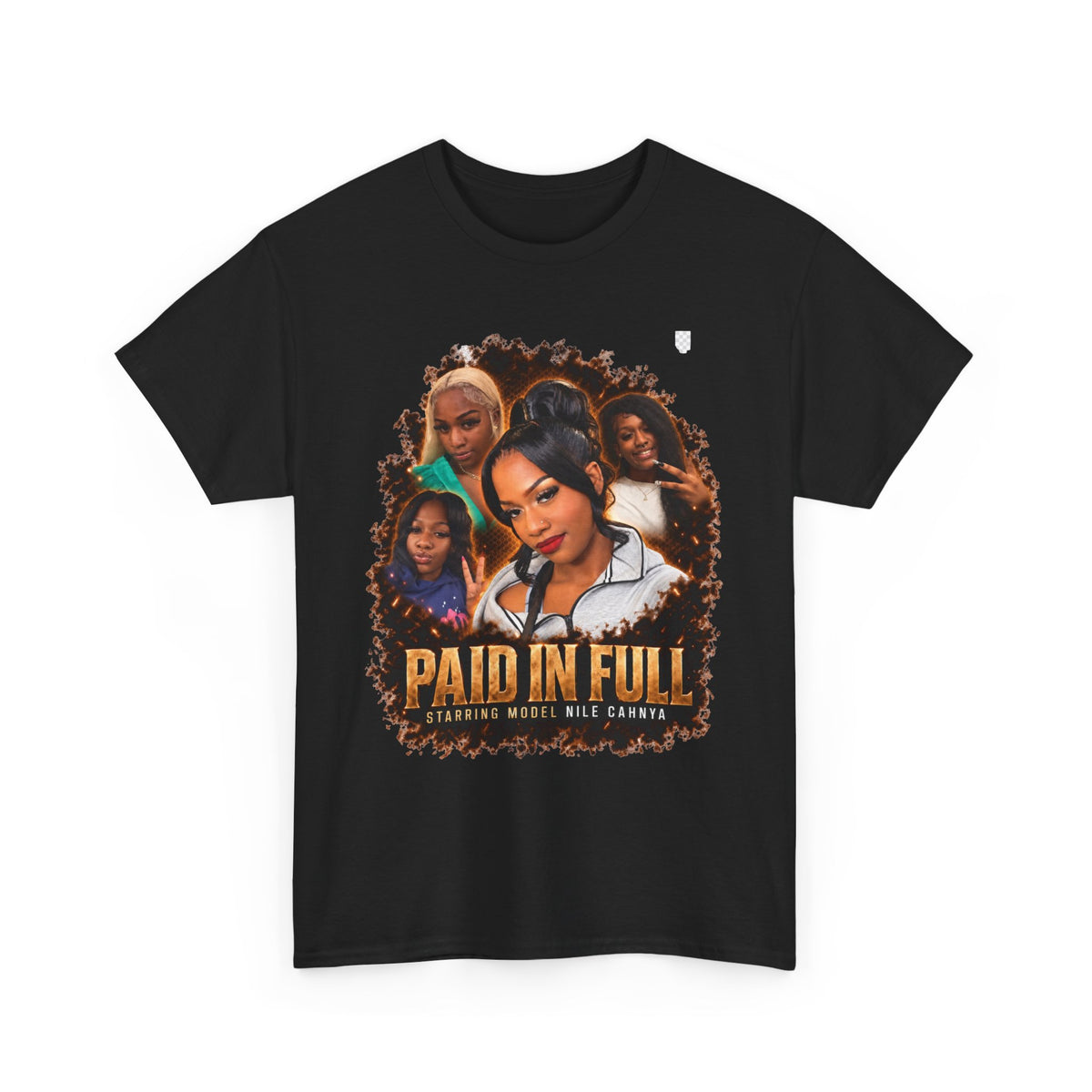 Model Nile Cahnya Paid In Full Tee