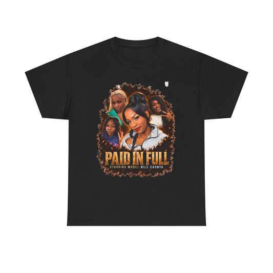 Model Nile Cahnya Paid In Full Tee